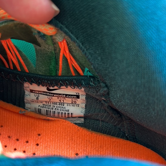 Miami Dolphin Nike Lebron size IS size 8 - Picture 13 of 13